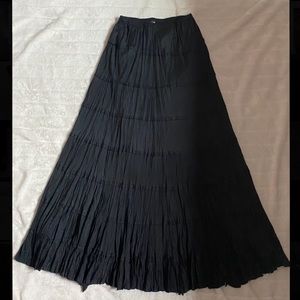 etc. Black Maxi Skirt